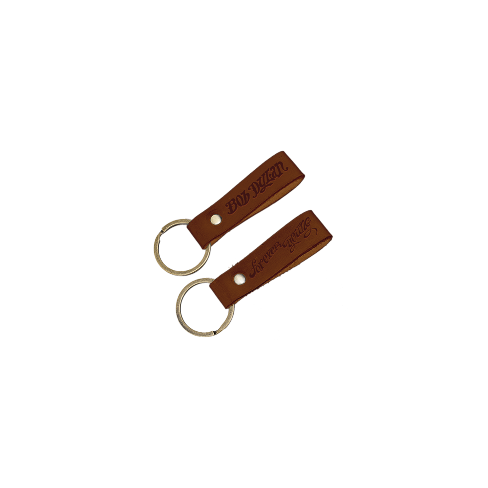 Forever Young Leather Keychain Bob Dylan Official Store