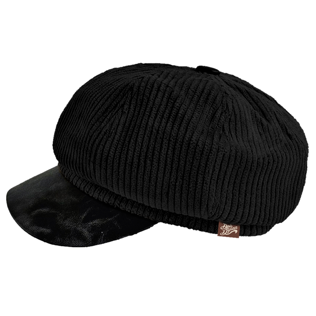 Black Corduroy Hat - Side